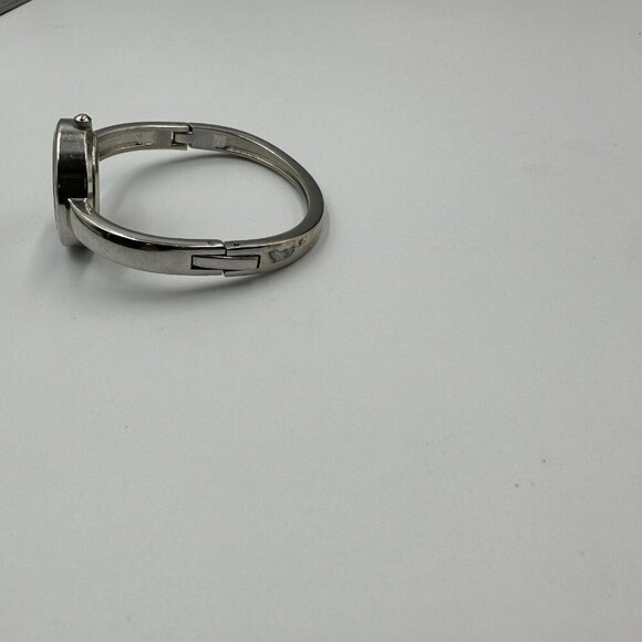 3/$30 Folio Watch Women Silver Bangle Band Floating Crystal Accent Works 6.75" - Picture 10 of 14